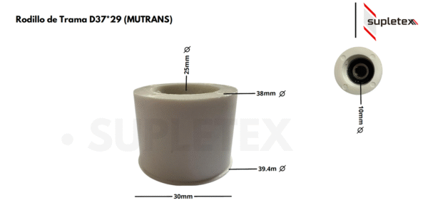 Rodillo de trama D 37 x 29