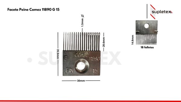 Facete Peine Comez 11890 G 15