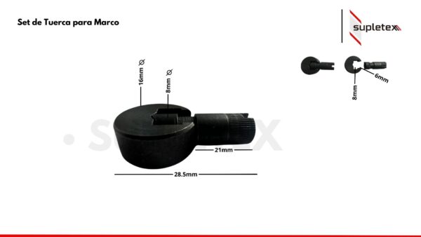 Set de tuerca para marco