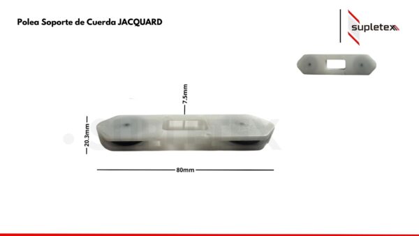 Polea soporte de cuerda JACQUARD
