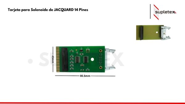 Tarjeta para solenoide de JACQUARD 14 Pines