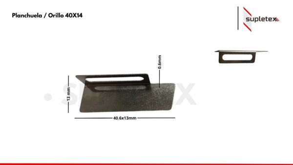 Planchuela / Orillo 40X14