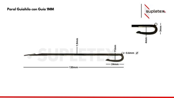 Paral Guiahilo con Guía 1MM