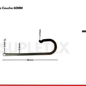 Paral Guiahilo para Caucho 60MM