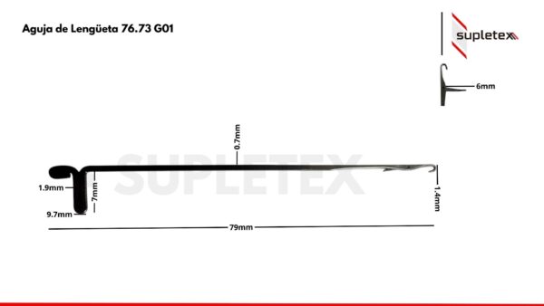 Aguja de Lengüeta 76.73 G01