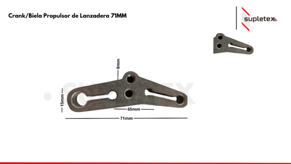 Crank/Biela Propulsor de Lanzadera 71mm